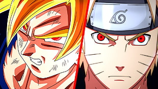 Gokou and Naruto HD wallpaper