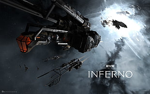 Inferno digital wallpaper, EVE Online, Minmatar, space, spaceship HD wallpaper