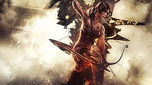 Tomb Raider wallpaper, Tomb Raider, archer, hair bows, hunter HD wallpaper