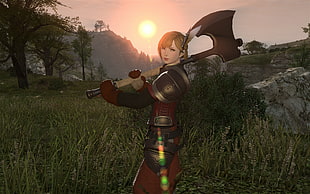 female game application character screenshot, Final Fantasy XIV: A Realm Reborn, video games