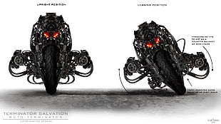 Terminator Salvation terminator collage, Terminator Salvation, motorcycle, Moto-Terminator, M134 Minigun HD wallpaper