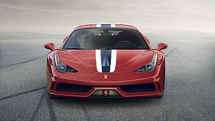 red Ferrari car HD wallpaper