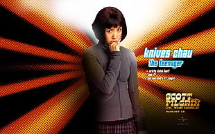 Knives Chau the Teenager digital wallpaper, Scott Pilgrim, Knives Chau, movies HD wallpaper