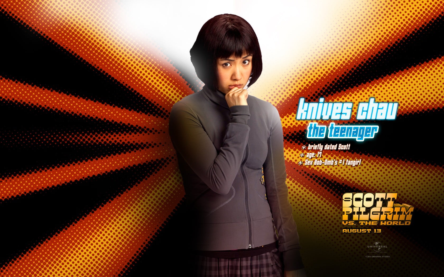 Knives Chau the Teenager digital wallpaper, Scott Pilgrim, Knives Chau, movies