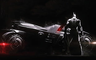 black and gray digital wallpaper, video games, Batman: Arkham Knight HD wallpaper