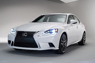 white Lexus sedan