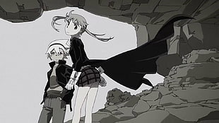 male and female anime illustration, Soul Eater, anime HD wallpaper