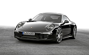 black Porsche 911 HD wallpaper