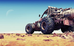 dune buggy in dessert HD wallpaper