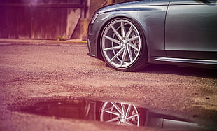 gray multispoke vehicle wheel, Audi, car