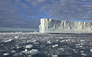 ice berg, sea, ice, snow, nature HD wallpaper