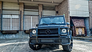 black Mercedes-Benz SUV, Mercedes-Benz, Mercedes-Benz G-Class, car HD wallpaper