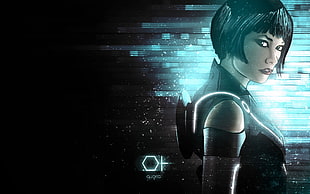 cartoon character poster, Tron: Legacy, Quorra, movies, artwork