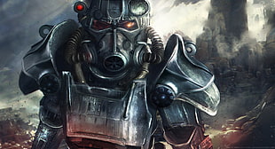 Halo wallpaper, Fallout 4, video games, artwork, Fallout HD wallpaper
