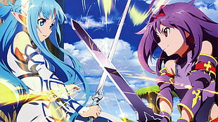 Sword Art Online characters, anime, Sword Art Online, Yuuki Asuna, Konno Yuuki