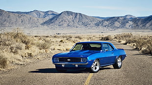 blue car, car, Camaro, Chevrolet Camaro, blue cars