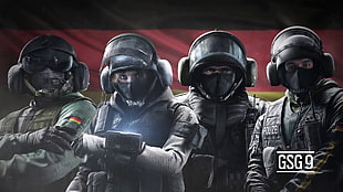 GSG9 wallpaper, Rainbow Six: Siege, Tom Clancy's, Ubisoft, video games HD wallpaper