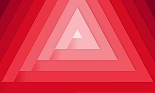 red triangle illustration HD wallpaper