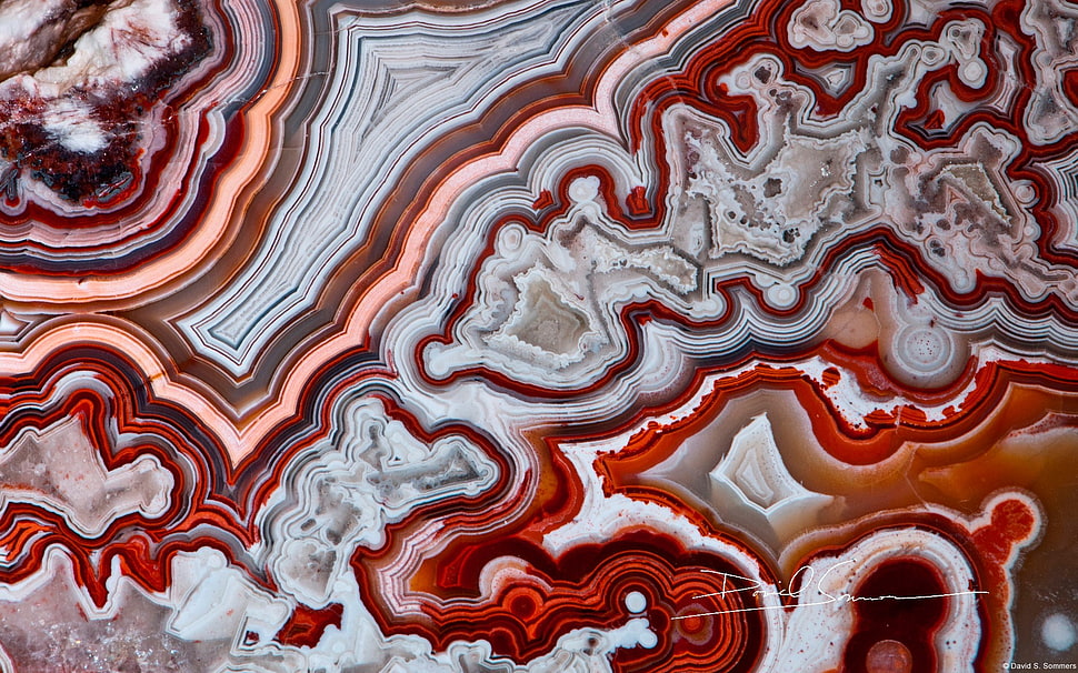 red and multicolored textile, rock, nature, mineral, macro HD wallpaper