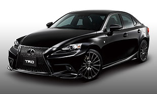 black Lexus IS sedan