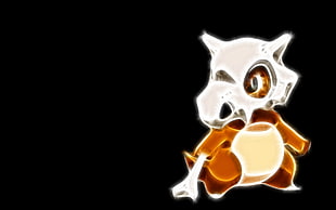 Pokemon Cubone illustration, Pokémon, Fractalius, video games HD wallpaper