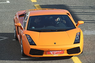 orange sports car