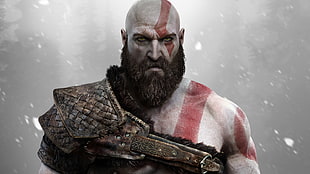 God of War 4 Kratos HD wallpaper