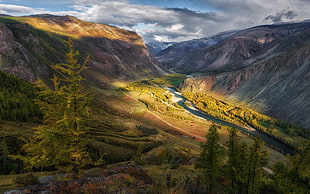 green valley, nature, landscape, valley, mountains