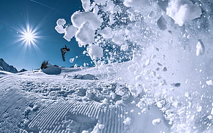 black and white snowboard HD wallpaper