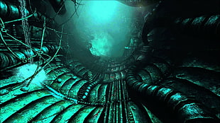illustration of tunnel, SOMA, Frictional Games, video games, horror HD wallpaper