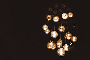 brown pendant lamp, light bulb HD wallpaper