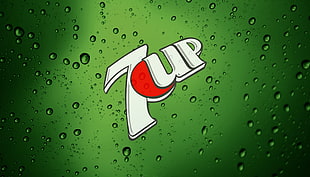 shallow photography of 7up logo HD wallpaper