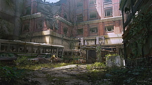 ruined building photo, The Last of Us, concept art, video games HD wallpaper