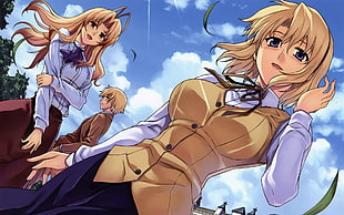 Freezing Manga characters illustration HD wallpaper