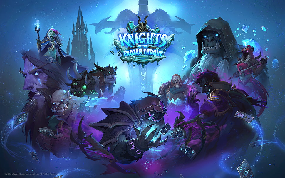 Knights Frozen Throne logo, Hearthstone: Heroes of Warcraft, Knights of the  frozen throne HD wallpaper | Wallpaper Flare