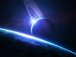 black planet, spacescapes, space, space art, planet