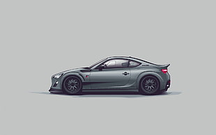 gray coupe, car, Toyota 86 HD wallpaper
