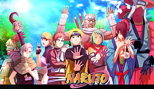 Naruto illustration, Fù  (Naruto), Gaara, Han (Naruto), Killer Bee