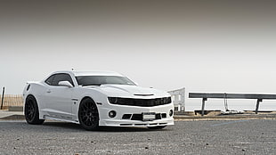 white Chevrolet Camaro, Chevrolet Camaro