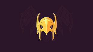yellow mask, video games, League of Legends, Azir, armor HD wallpaper