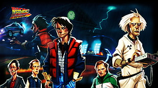 Back to the Future animated illustration