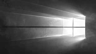 light through window wallpaper, windows10, black, white