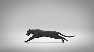 black panther figurine HD wallpaper
