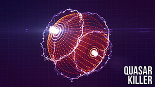 Quasar Killer screenshot, abstract, digital art, wireframe