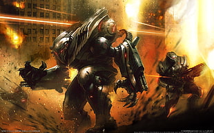 gray and brown robot wallpaper, Crysis 2 HD wallpaper