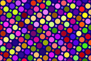 multicolored dot illustration, Circles, Colorful, Texture HD wallpaper
