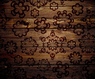 brown wooden board with print HD wallpaper