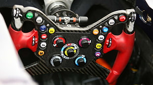 red and black control panel, Formula 1 HD wallpaper