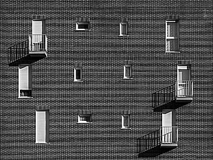 gray concrete building, photography, pattern, street HD wallpaper