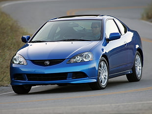 blue Acura RSX